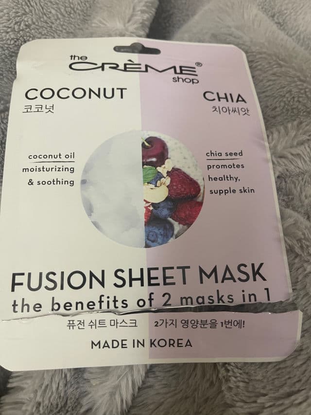 The Creme Shop Coconut & Chia Fusion Sheet Mask review photo by Jahquis27
