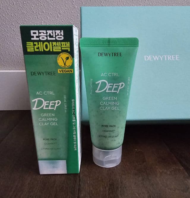 DEWYTREE AC Ctrl Deep Green Calming Clay Gel Pore Pack review photo by OreLu