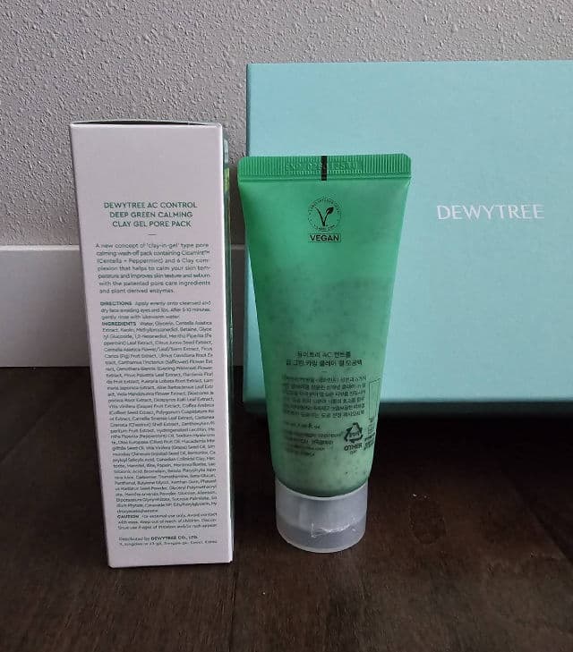 DEWYTREE AC Ctrl Deep Green Calming Clay Gel Pore Pack review photo by OreLu