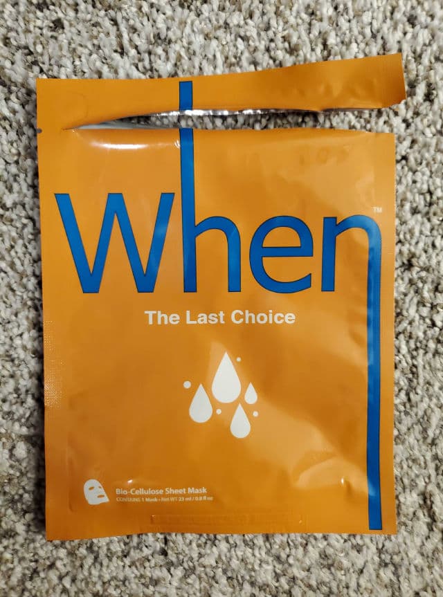 When The Last Choice Extra-Hydrating Premium Bio-Cellulose Sheet Mask review photo by OreLu