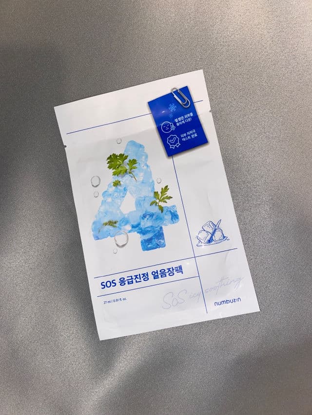 numbuzin No.4 SOS Icy Soothing Mask Sheet  review photo by Malcha