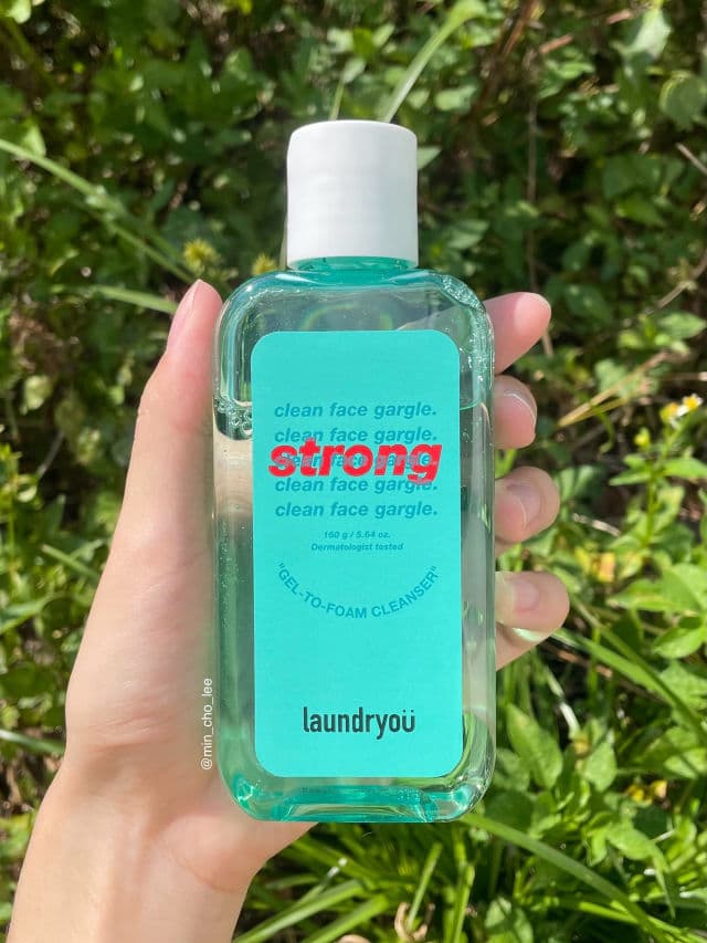 Laundryou Clean Face Gargle Gel-to-Foam Cleanser Strong review photo by MinChoLee