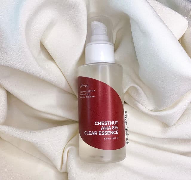 ISNTREE Chestnut AHA 8% Clear Essence review photo by Delightfulskincare
