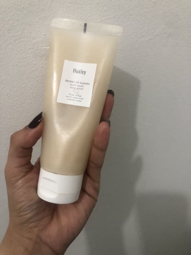 Huxley Secret of Sahara Sleep Mask Good Night review photo by sofieskincare