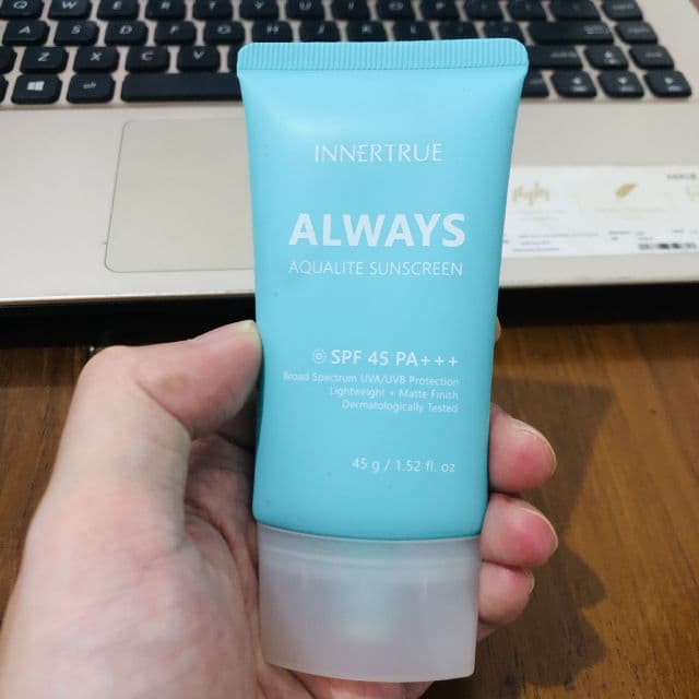 Innertrue Always Aqualite Sunscreen SPF45 PA+++ review photo by yosepwz