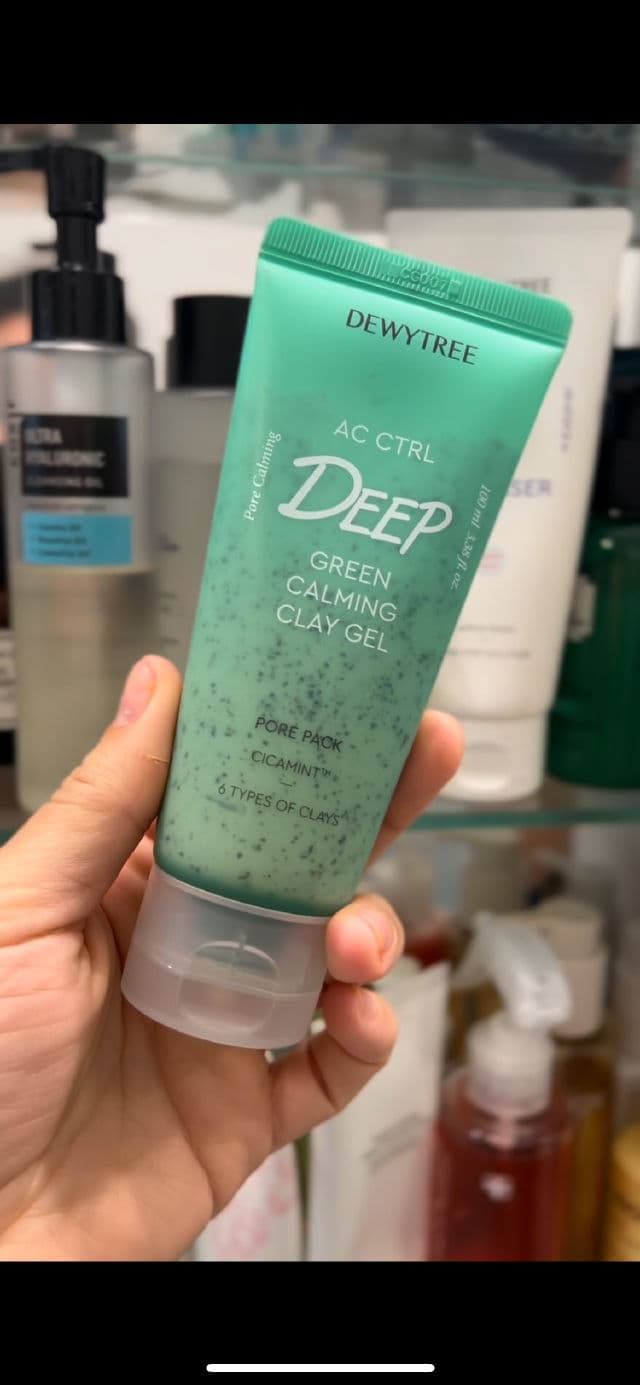 DEWYTREE AC Ctrl Deep Green Calming Clay Gel Pore Pack review photo by tercaskin