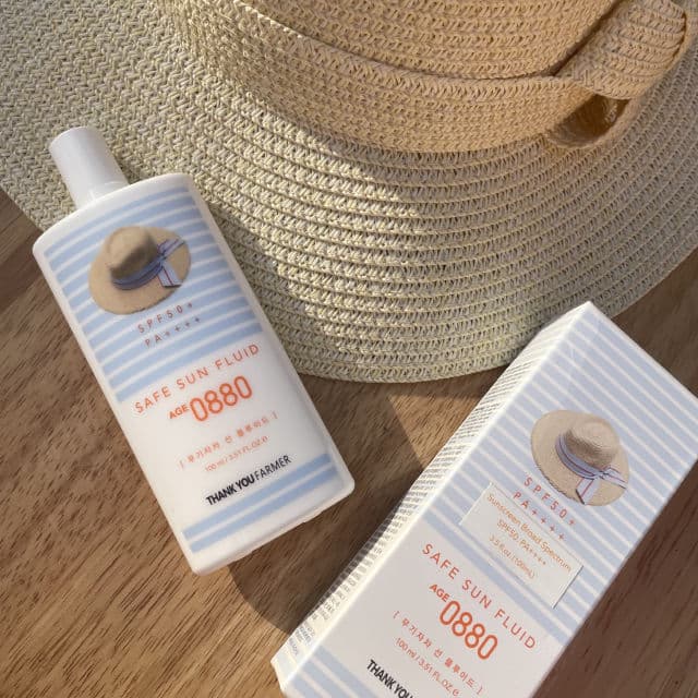 THANK YOU FARMER Safe Sun Fluid Age 0880 SPF50 + PA++++ review photo by LaurelMailCall