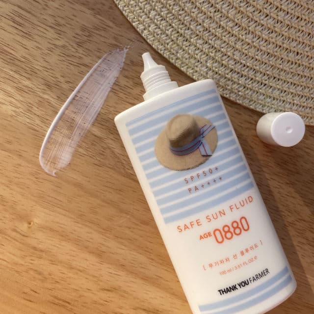 THANK YOU FARMER Safe Sun Fluid Age 0880 SPF50 + PA++++ review photo by LaurelMailCall