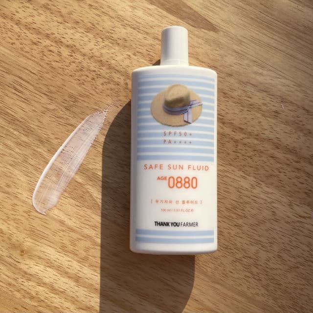 THANK YOU FARMER Safe Sun Fluid Age 0880 SPF50 + PA++++ review photo by LaurelMailCall