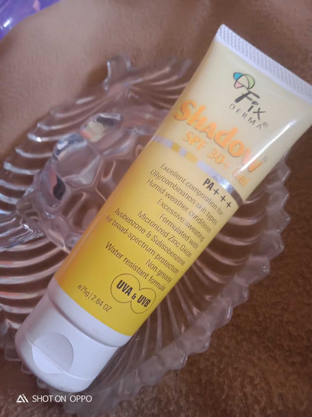 FixDerma Shadow SPF 30+ Sunscreen Gel review photo by Hanaya