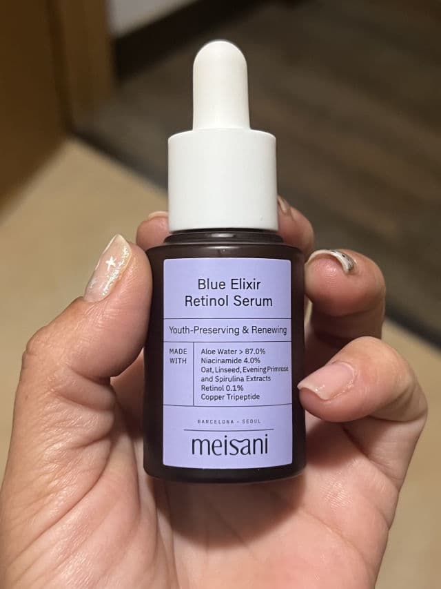Meisani Blue Elixir Retinol Serum review photo by sarakawa