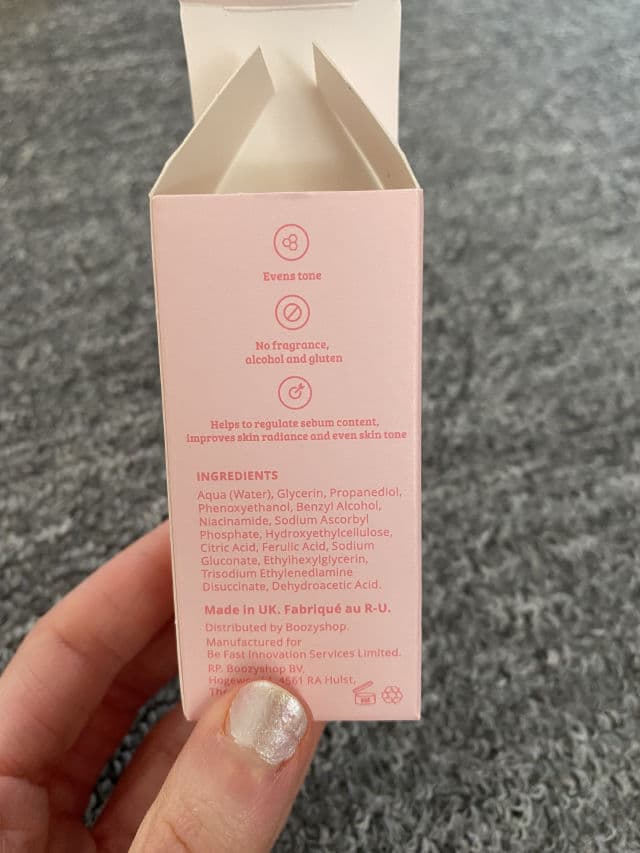 Boozyshop Ferulic Acid Spot & Pigmentation Serum review photo by peachyskincare