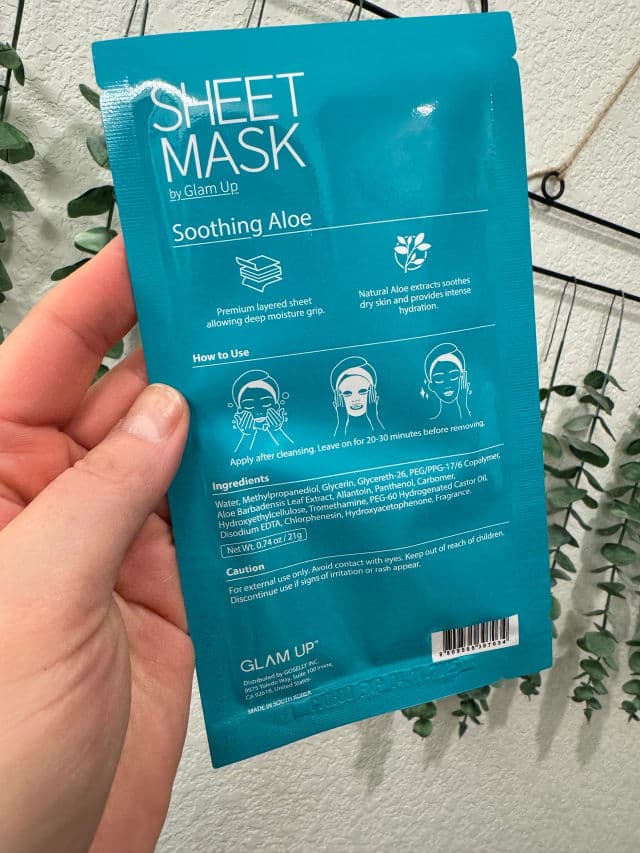 Glam Up Soothing Aloe Sheet Mask review photo by DanielleSkin27