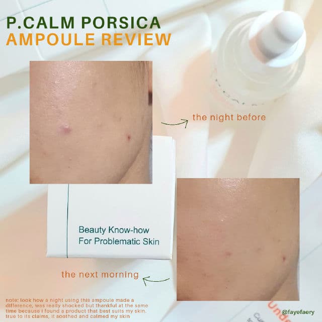 P.CALM Porsica Ampoule review photo by nicholefaye