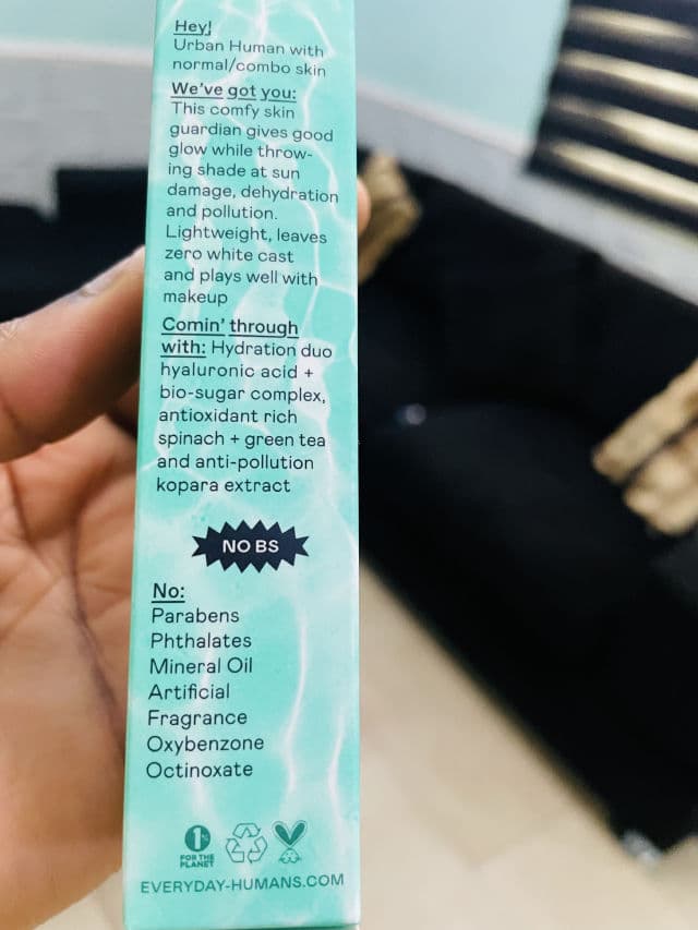 Everyday Humans Resting Beach Face SPF30 Sunscreen Serum review photo by BabybanksBrown