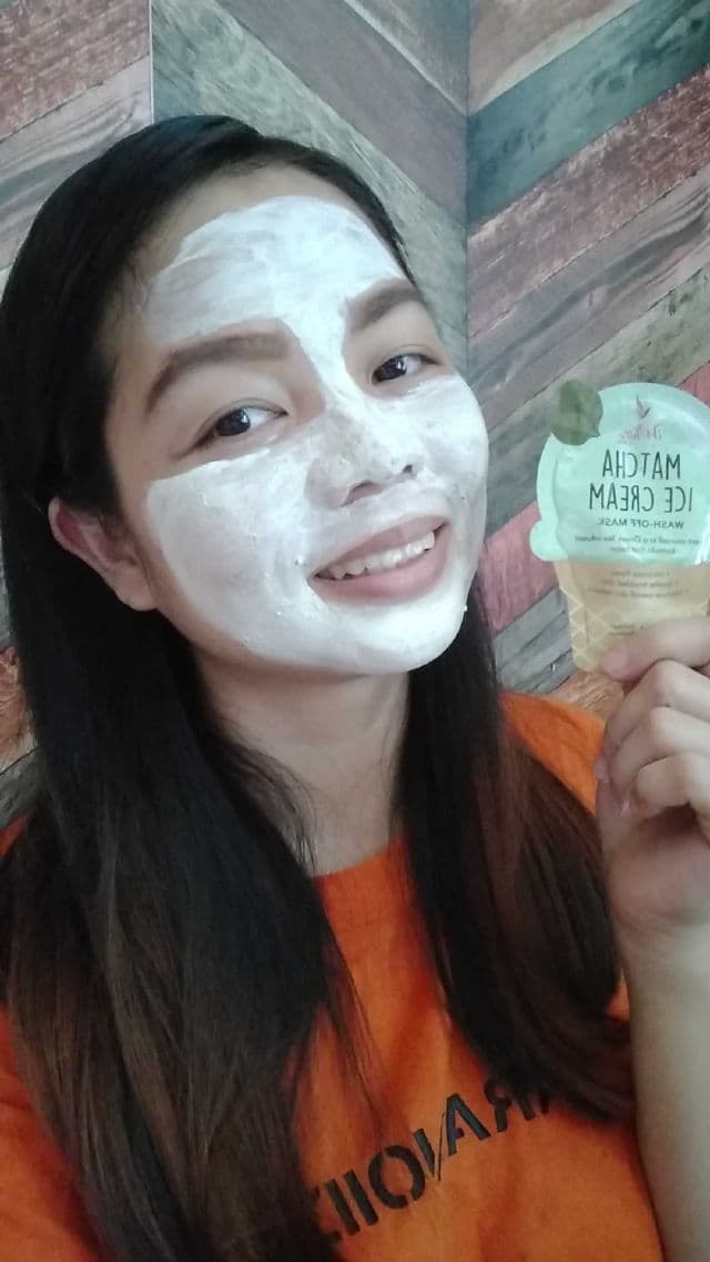 iWhite Korea Matcha Ice Cream Wash-Off Mask review photo by clarloveclar