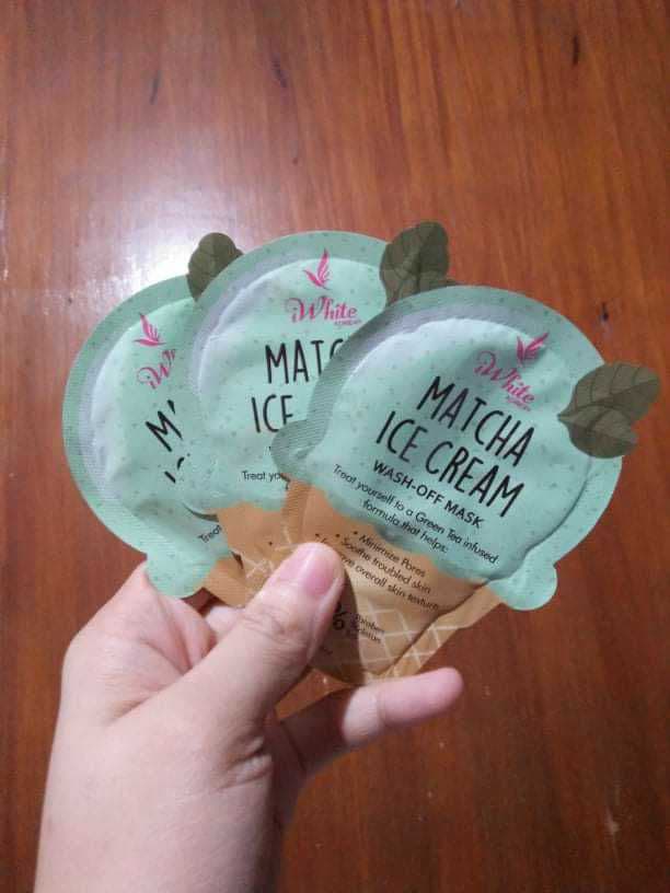 iWhite Korea Matcha Ice Cream Wash-Off Mask review photo by clarloveclar
