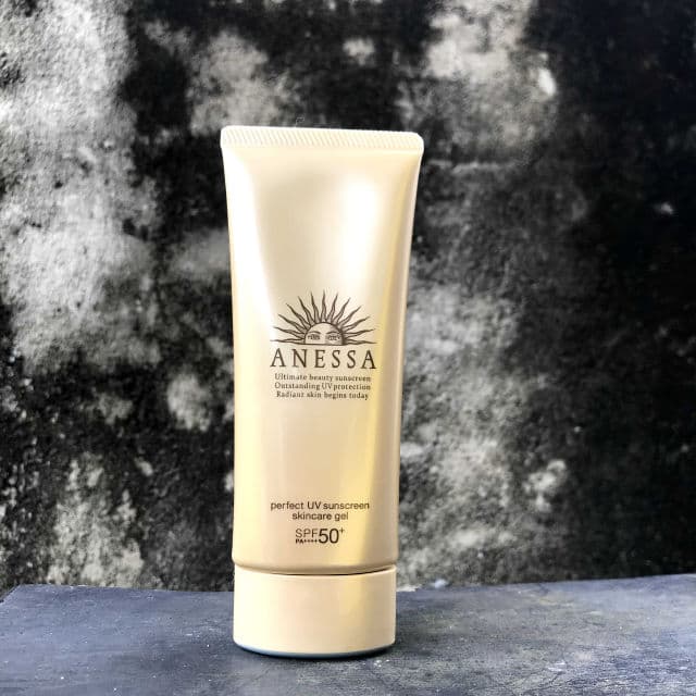 Shiseido Anessa Perfect UV Sunscreen Skincare Gel SPF50+ PA++++ review photo by wulanhand