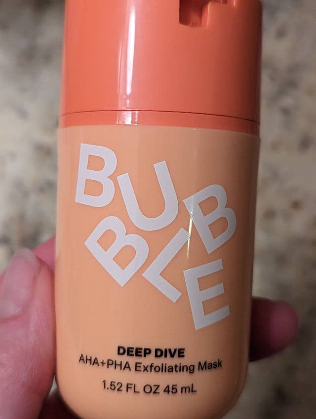 Bubble Deep Dive AHA + PHA Exfoliating Mask review photo by SandraG