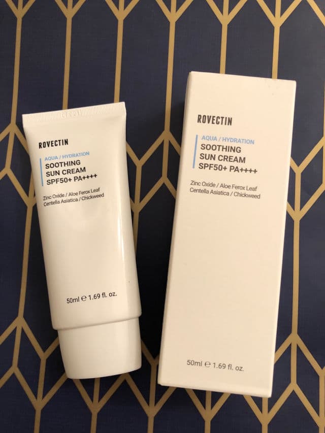 Rovectin Aqua Soothing Sun Cream SPF50+ PA++++ Reef-Safe review photo by Pixiesnewlife