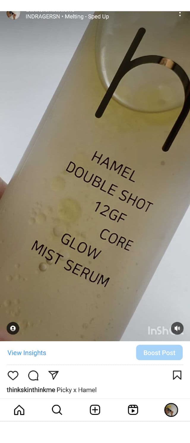 Hamel Double Shot 12GF Core Glow Mist Serum review photo by thinkskinthinkme