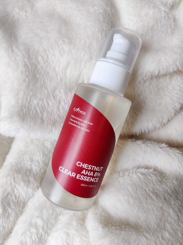 ISNTREE Chestnut AHA 8% Clear Essence review photo by Skincaria