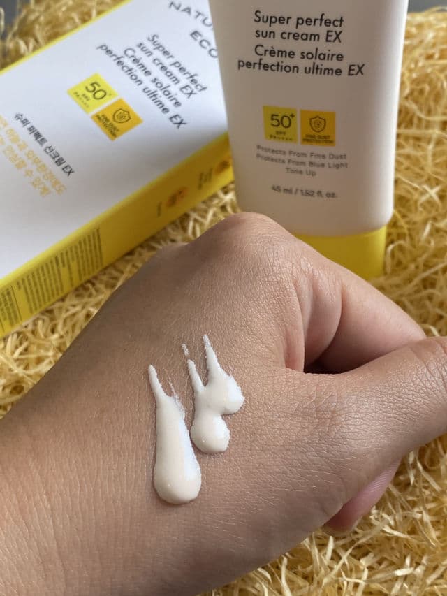 THE FACE SHOP Natural Sun Eco Super Perfect Sun Cream EX SPF 50+ PA++++ review photo by ghenvibs