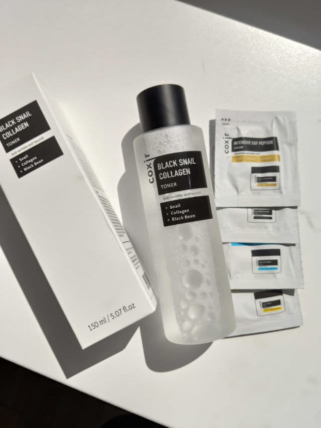 Coxir Black Snail Collagen Toner review photo by Alona