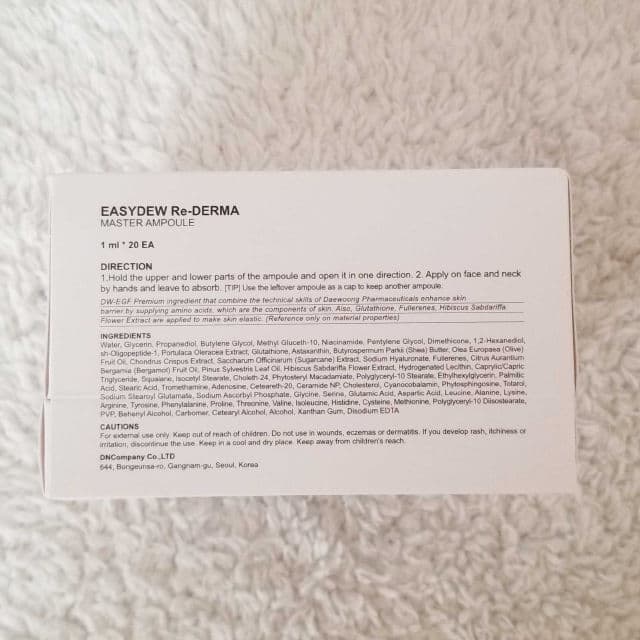 Easydew Re-DERMA Master Ampoule review photo by callmeinge