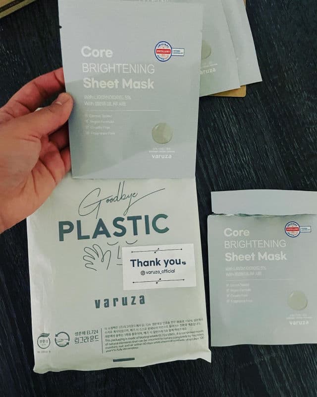 Varuza Core Brightening Sheet Mask with Niacinamide 5% review photo by AngieQuantas