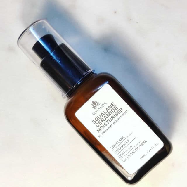 Suganda Squalane Ceramide Moisturiser review photo by Beautydestination4u