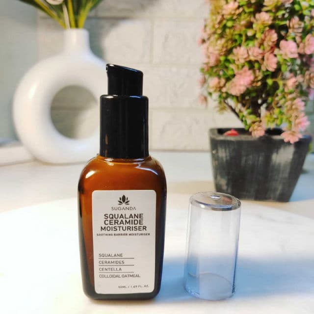 Suganda Squalane Ceramide Moisturiser review photo by Beautydestination4u