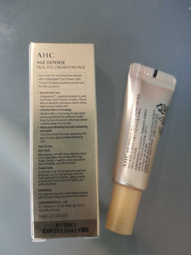 AHC Age Defense Real Eye Cream for Face review photo by ChristieX