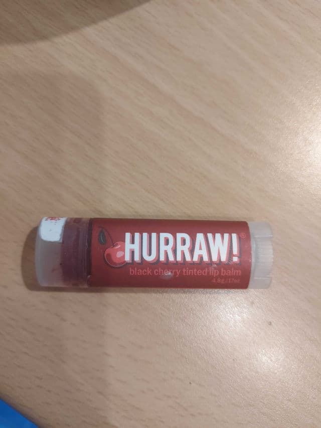 Hurraw! Black Cherry Tinted Lip Balm review photo by LianaReb