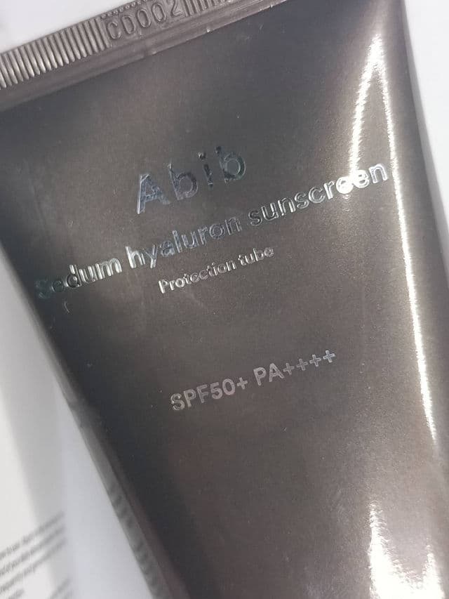 Abib Sedum Hyaluron Sunscreen Protection Tube SPF50+ PA ++++ review photo by jeanby