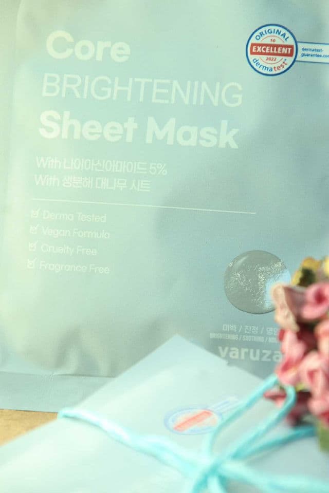 Varuza Core Brightening Sheet Mask with Niacinamide 5% review photo by mochiface