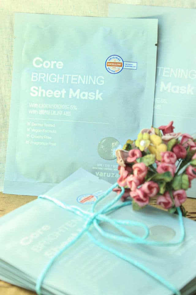 Varuza Core Brightening Sheet Mask with Niacinamide 5% review photo by mochiface