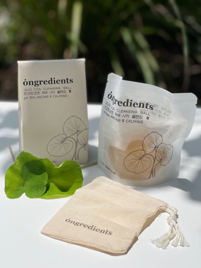 Ongredients Jeju Cica Cleansing Ball review photo by queque062