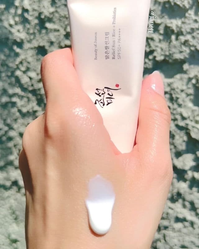 BEAUTY OF JOSEON Relief Sun Rice + Probiotics SPF50+ PA++++ review photo by Janett