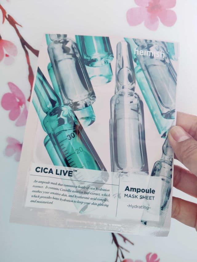 Heimish Cica Live Ampoule Mask Sheet review photo by Sati