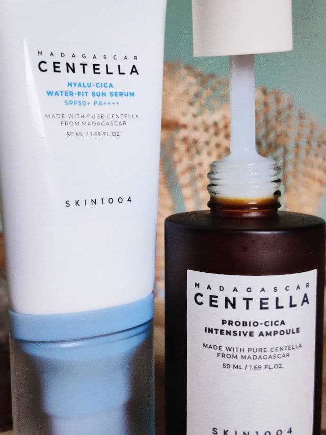 SKIN1004 Madagascar Centella Hyalu-Cica Water-Fit Sun Serum SPF50+ PA++++ review photo by Lesyao