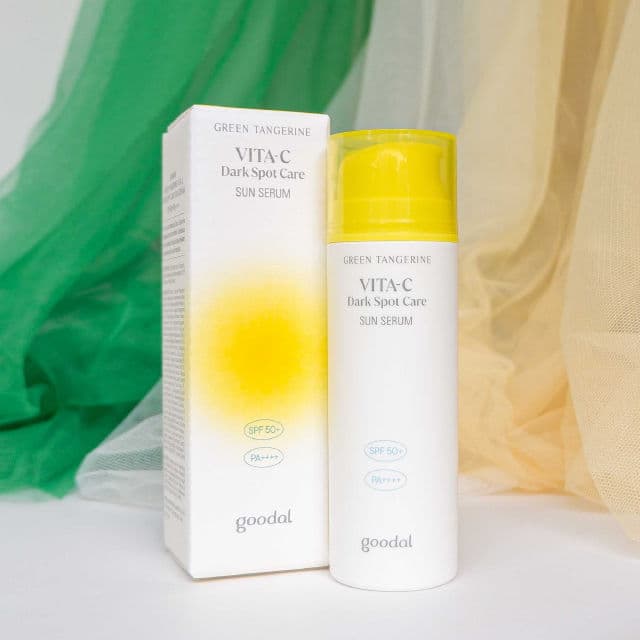 GOODAL Green Tangerine Vita C Dark Spot Care Sun Serum SPF 50+ PA++++  review photo by CLThingsiLove