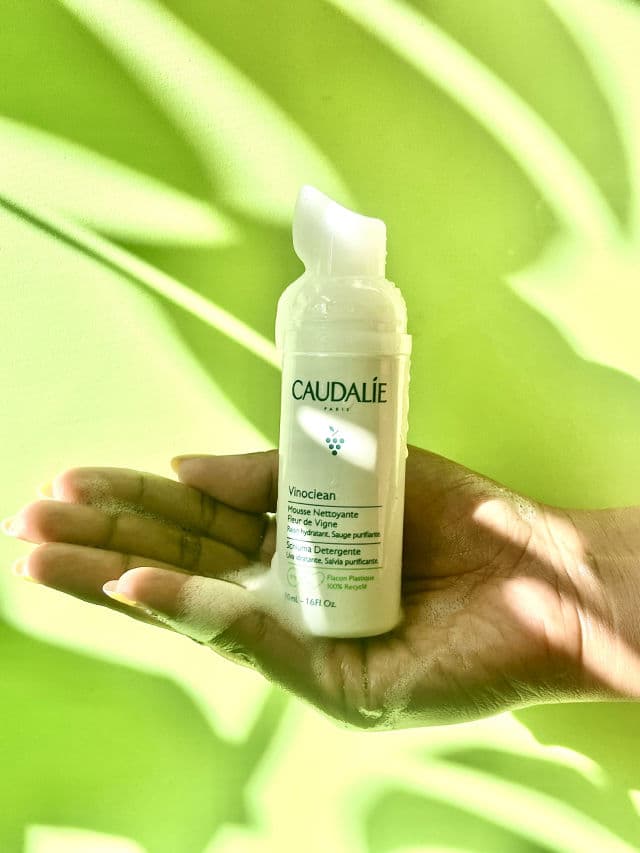 Caudalie Paris Vinoclean Instant Foaming Cleanser  review photo by glowyskinsk
