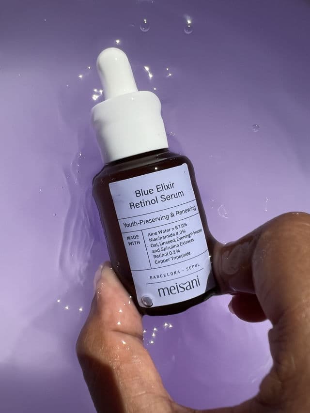 Meisani Blue Elixir Retinol Serum review photo by glowyskinsk