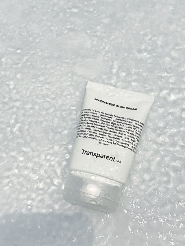 Transparent Lab Niacinamide Glow Cream review photo by beautingly
