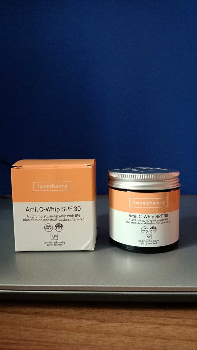 facetheory Amil-C Whip M5 SPF 20 review photo by Coquetteskin