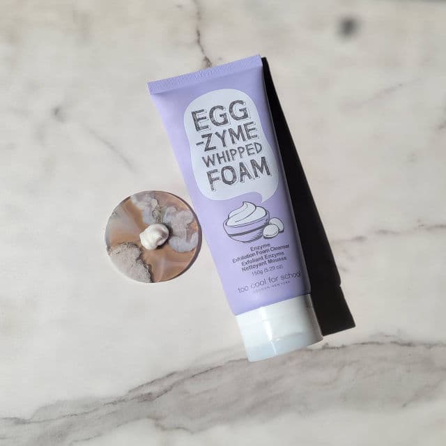 TOO COOL FOR SCHOOL Egg-zyme Whipped Foam Enzyme Exfoliation Foam Cleanser review photo by Loumaryluna