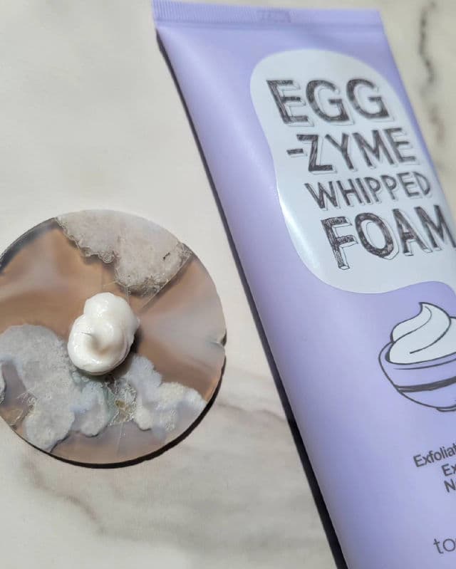 TOO COOL FOR SCHOOL Egg-zyme Whipped Foam Enzyme Exfoliation Foam Cleanser review photo by Loumaryluna