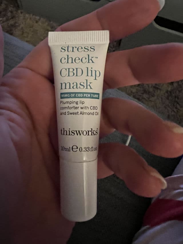 This Works Stress Check CBD Lip Mask review photo by RossiBird46