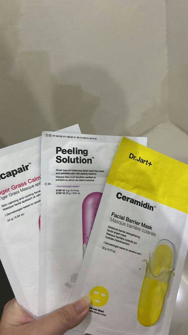 3 TOP sheet masks from DR. JART+ I always keep backups of....